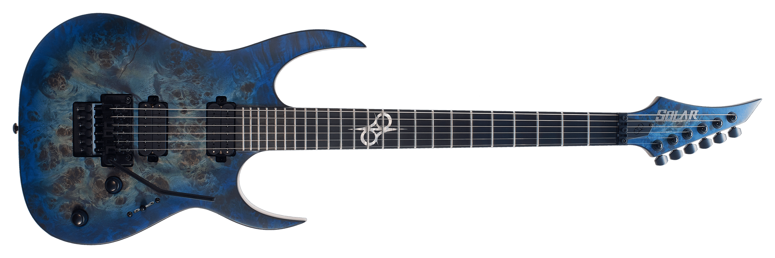 solar guitar blue