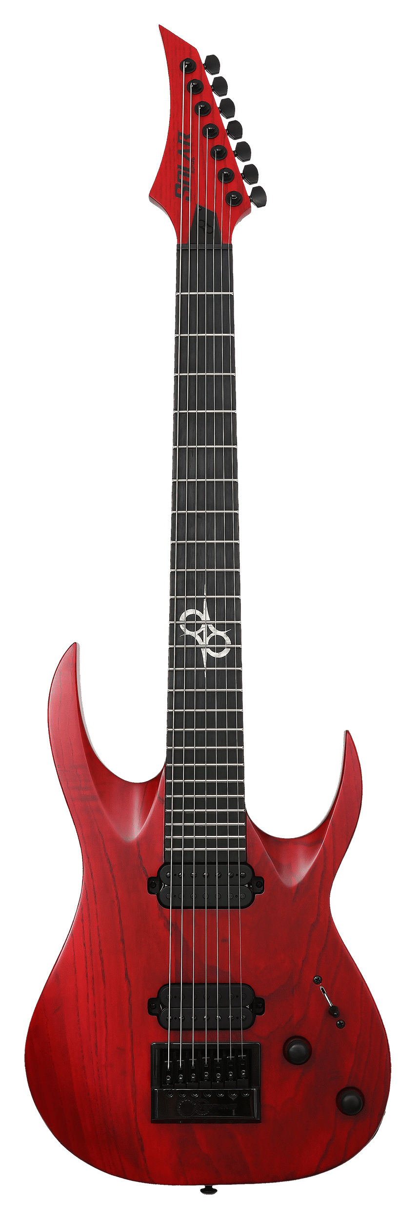 red 7 string guitar